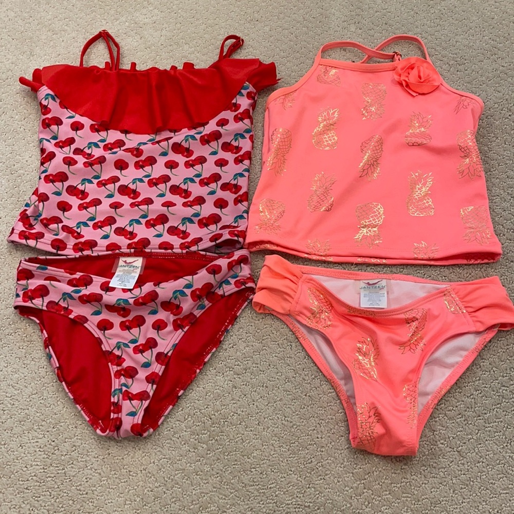 Jantzen tankini sets of 2 girls size 7